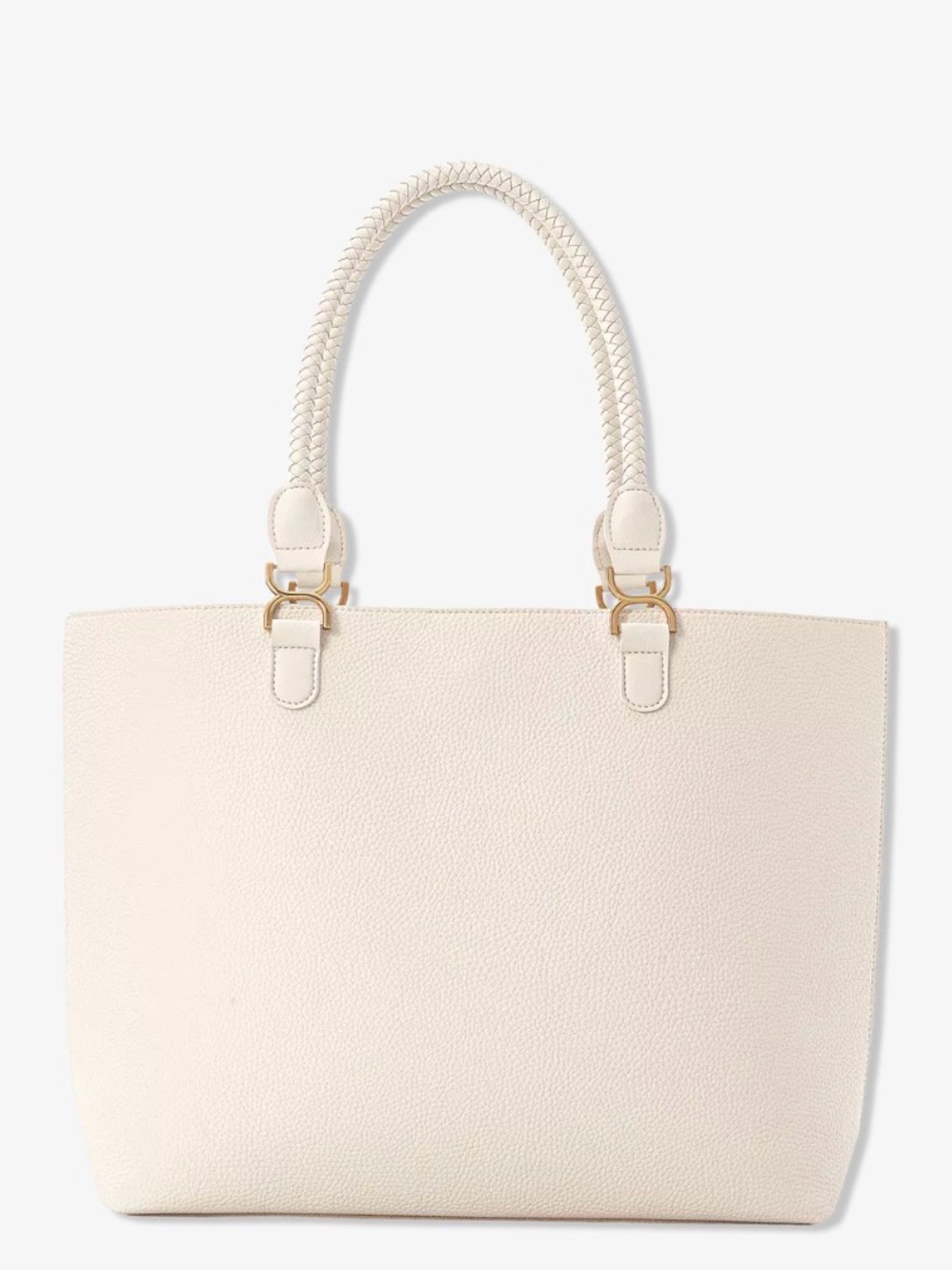 Ulta Beauty Cream Braided-Handle Tote